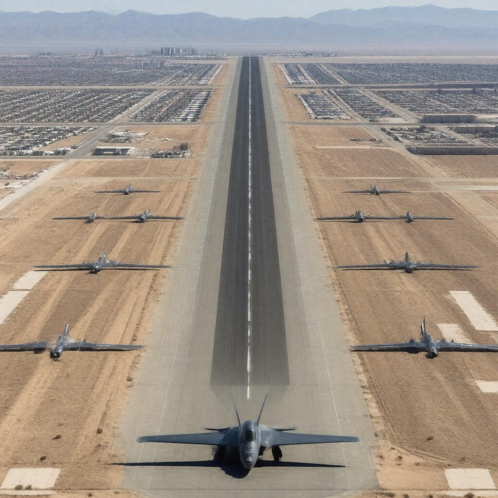 AI-created image of Edwards Air Force Base, California, United States