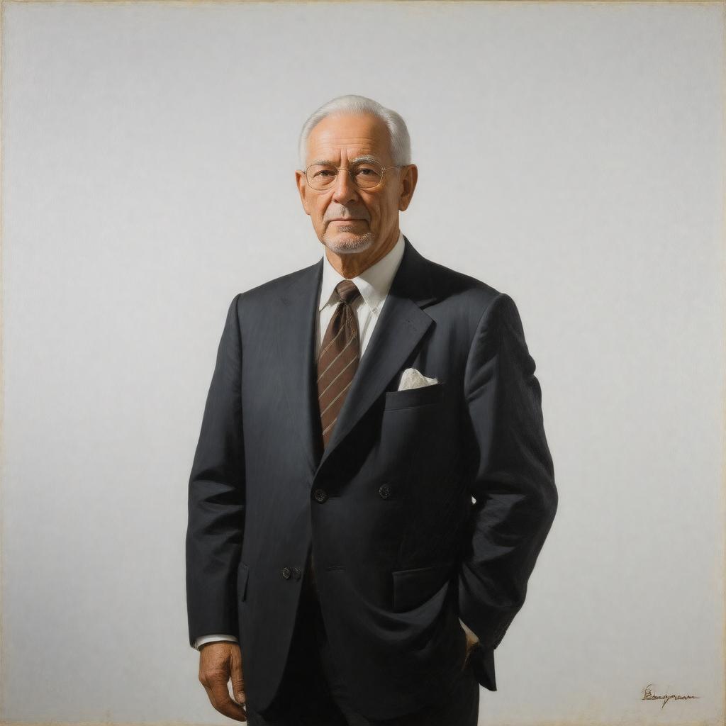 Click to view larger image AI-created image of Edwin A. Bergman