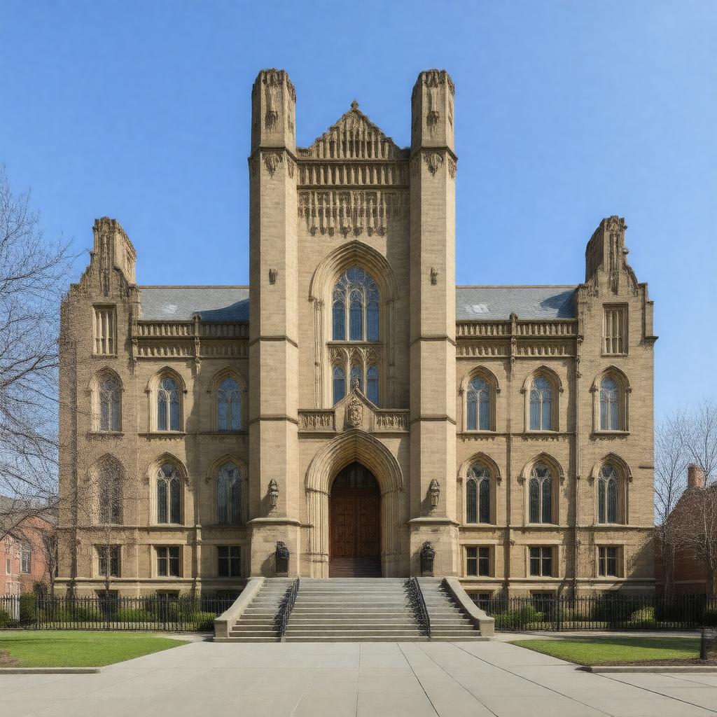AI-created image of Edwin A. Stevens Hall