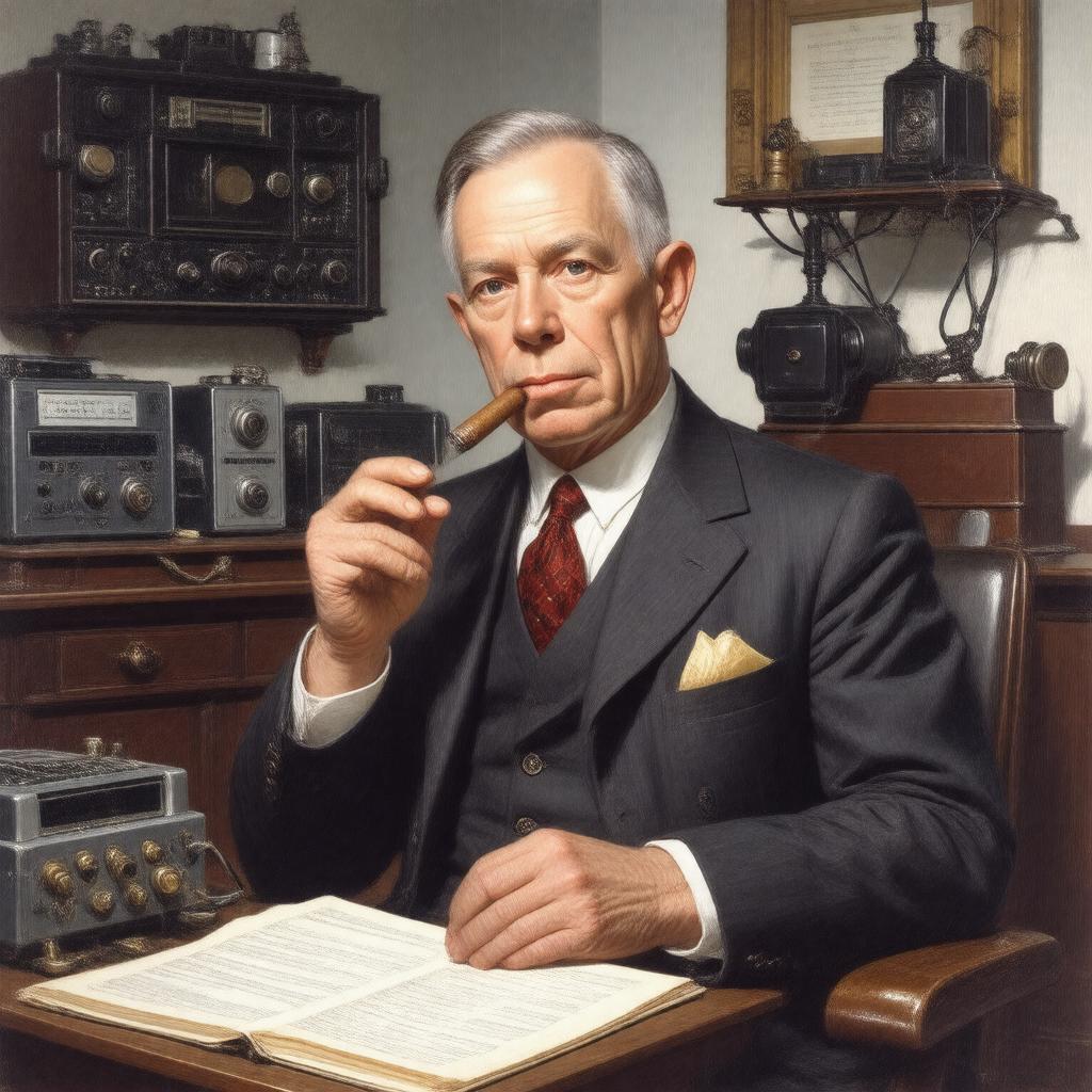 AI-created image of Edwin Howard Armstrong