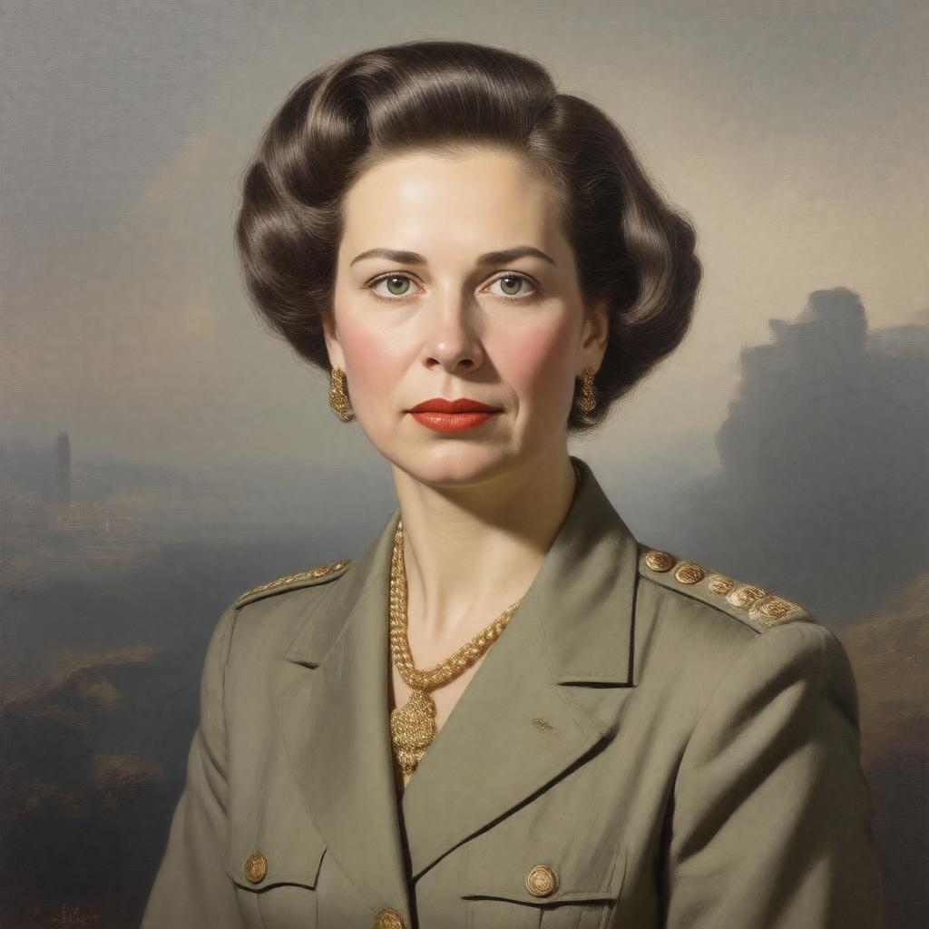 AI-created image of Edwina Ashley