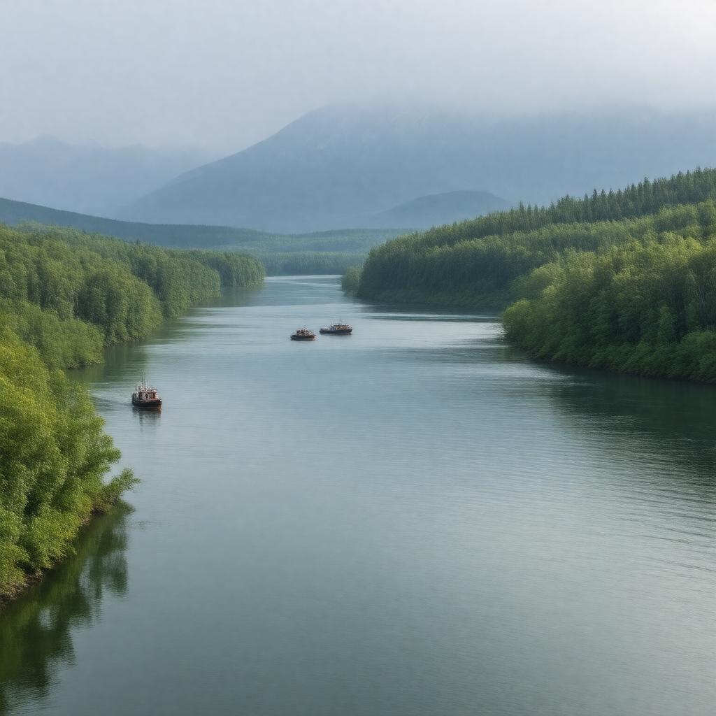 AI-created image of Egegik River
