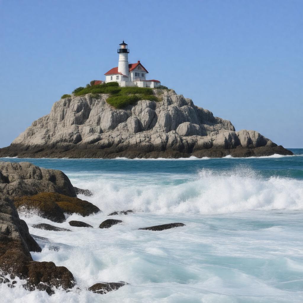 AI-created image of Egg Rock