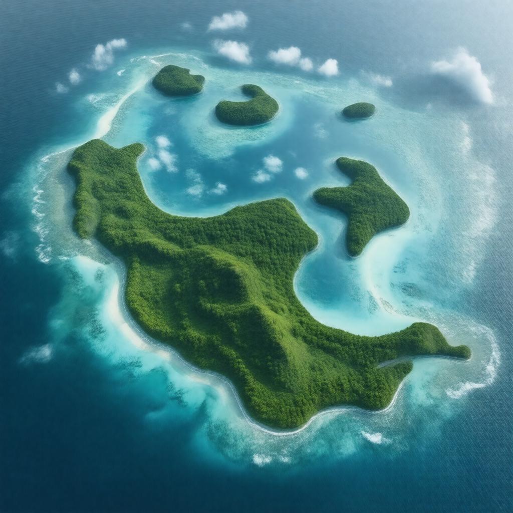 AI-created image of Egmont Islands