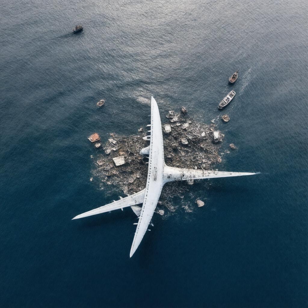 Click to view larger image AI-created image of EgyptAir Flight 804 crash (2016)