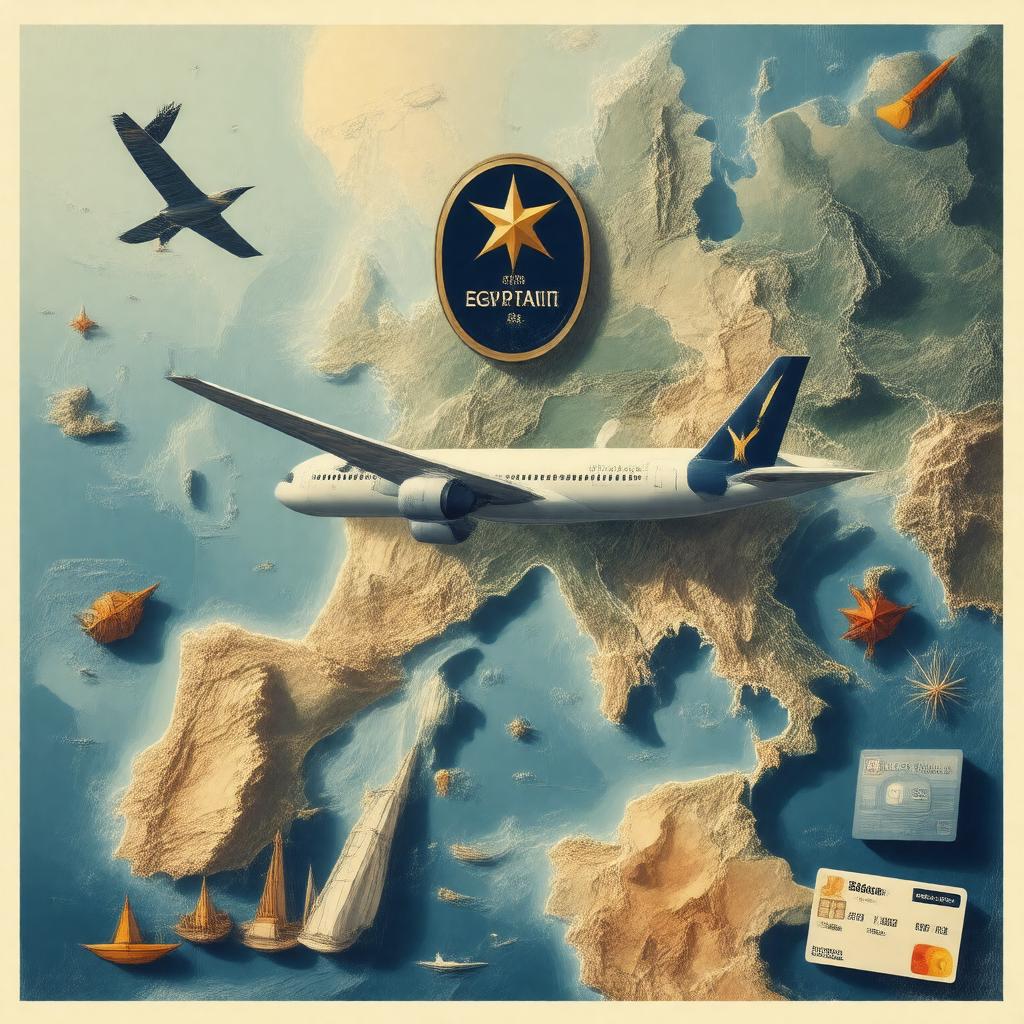 Click to view larger image AI-created image of EgyptAir Plus