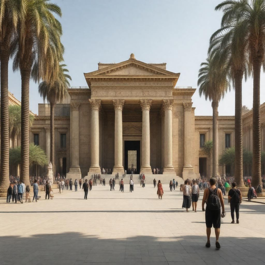 AI-created image of Egyptian Museum