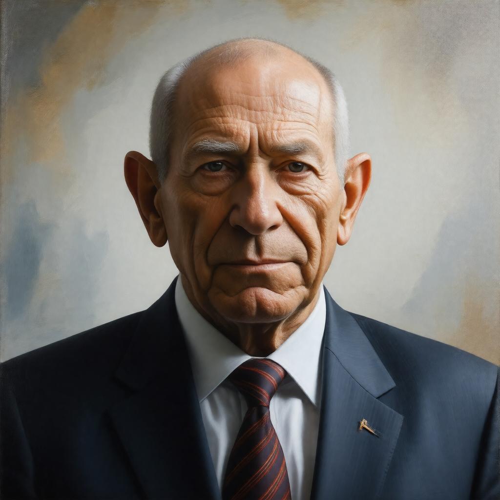 AI-created image of Ehud Olmert