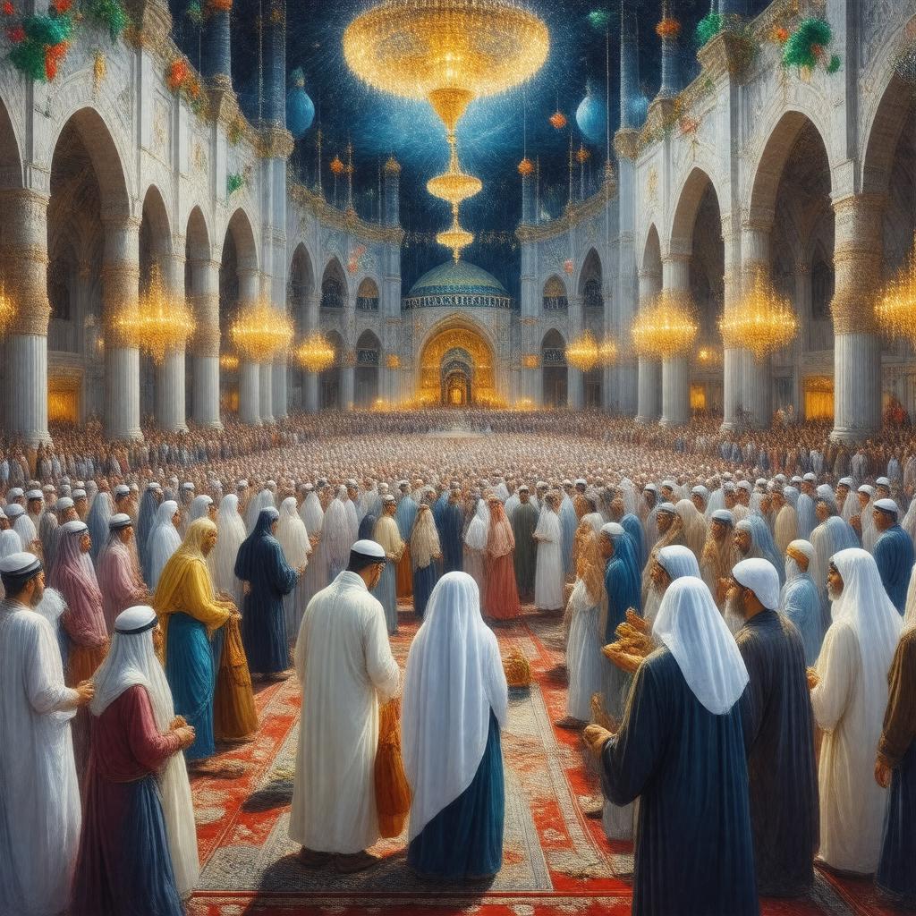 Click to view larger image AI-created image of Eid al-Fitr