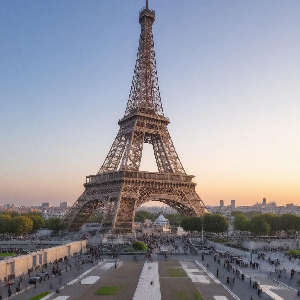 AI-created image of Eiffel Tower