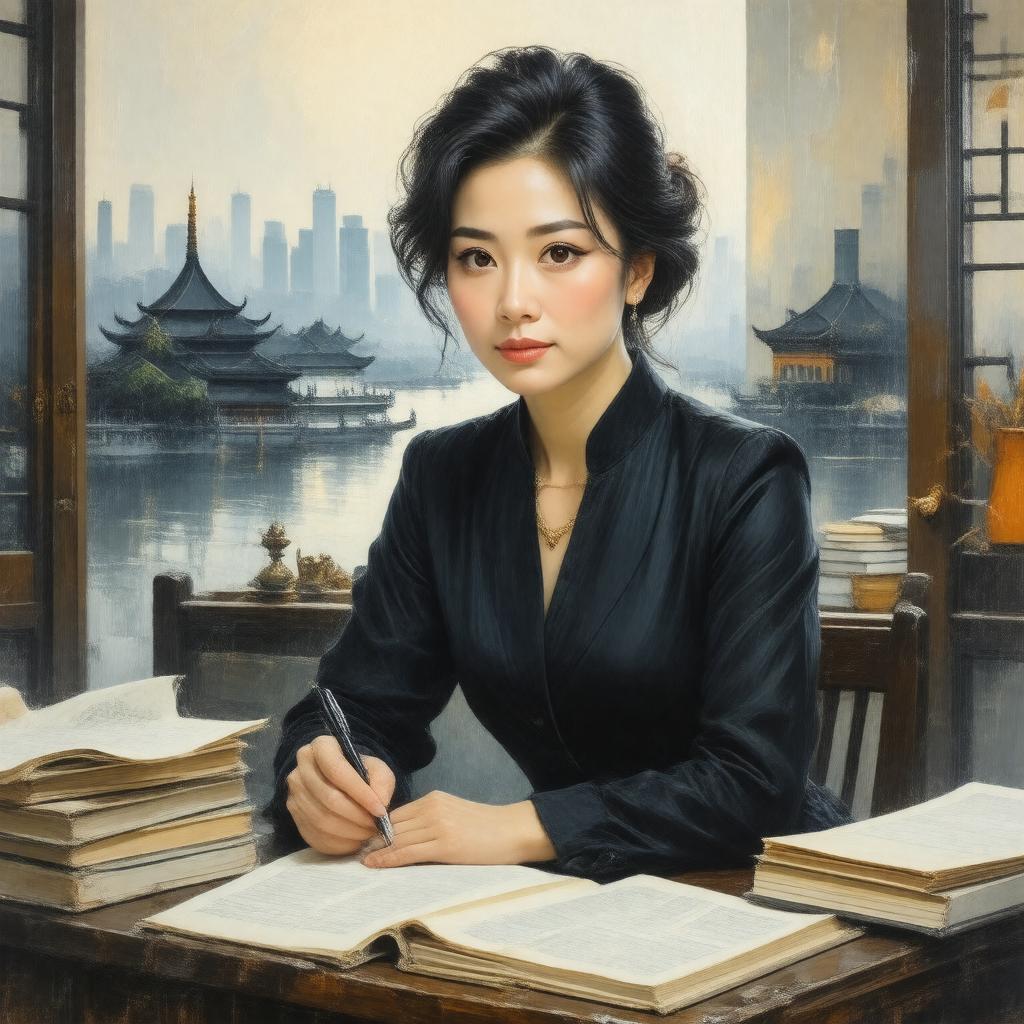 AI-created image of Eileen Chang