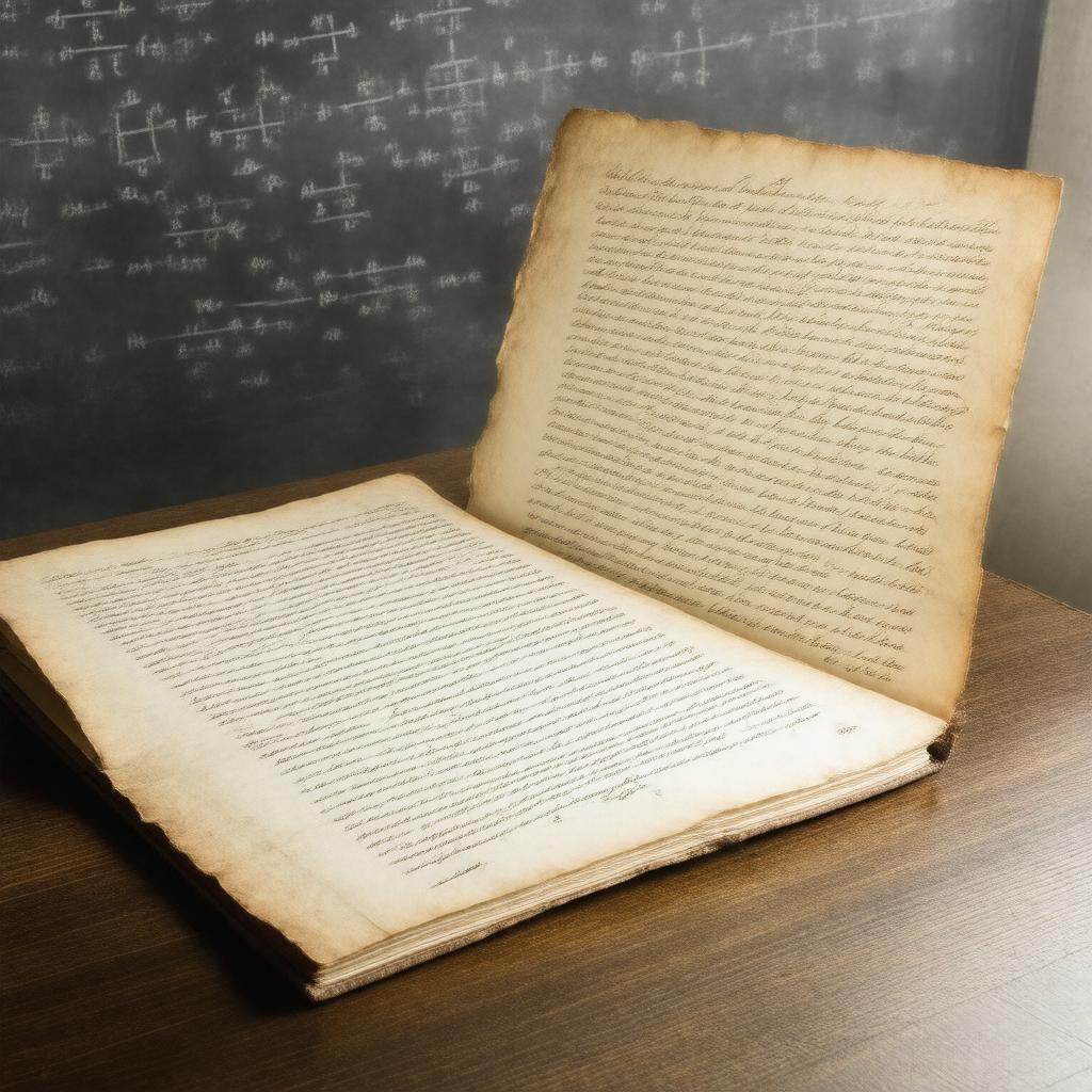 AI-created image of Einstein–Besso manuscript