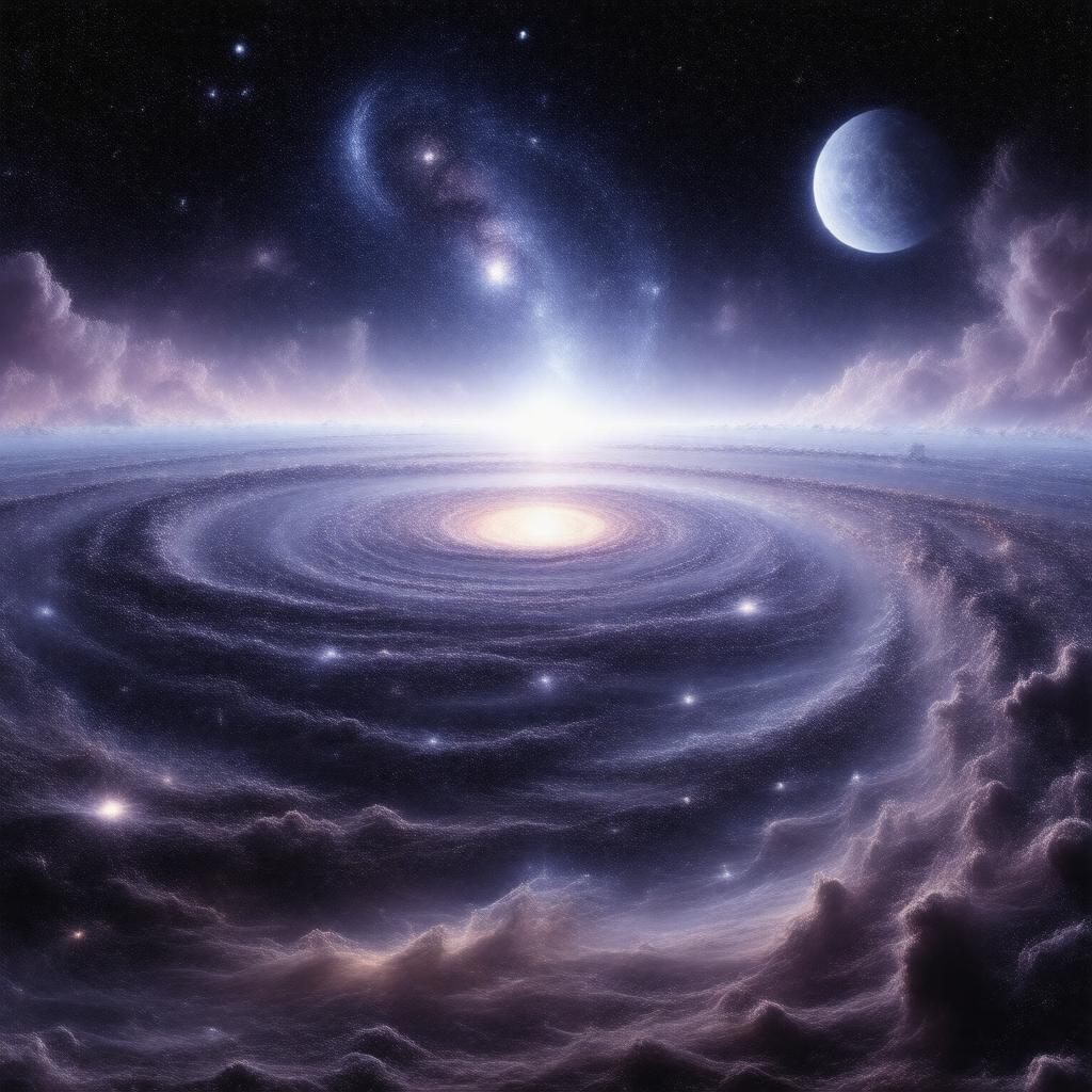 AI-created image of Einstein–de Sitter universe