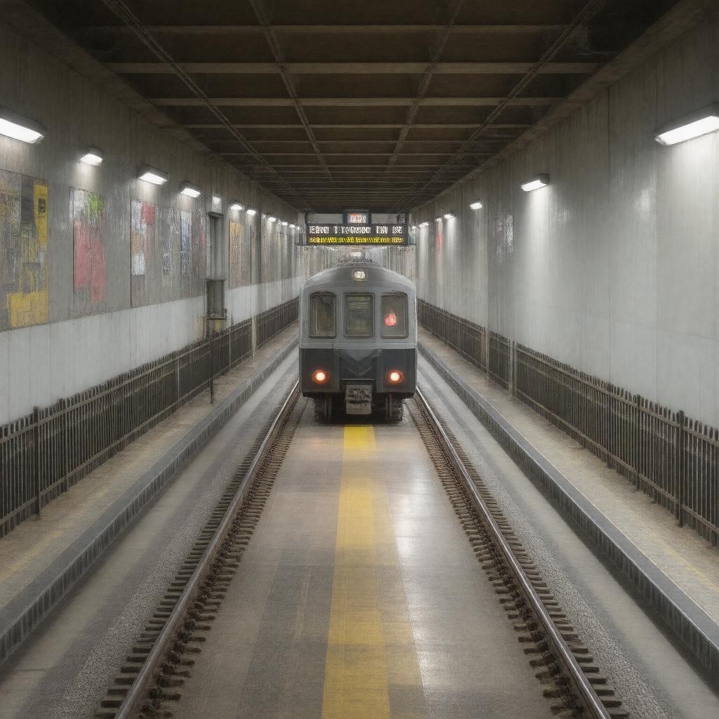 AI-created image of Eisenhower Avenue Metro Station