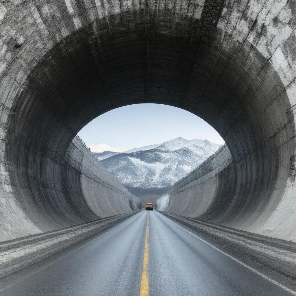 AI-created image of Eisenhower Tunnel