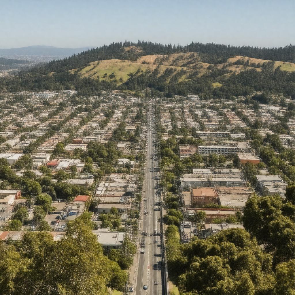 AI-created image of El Cerrito, California