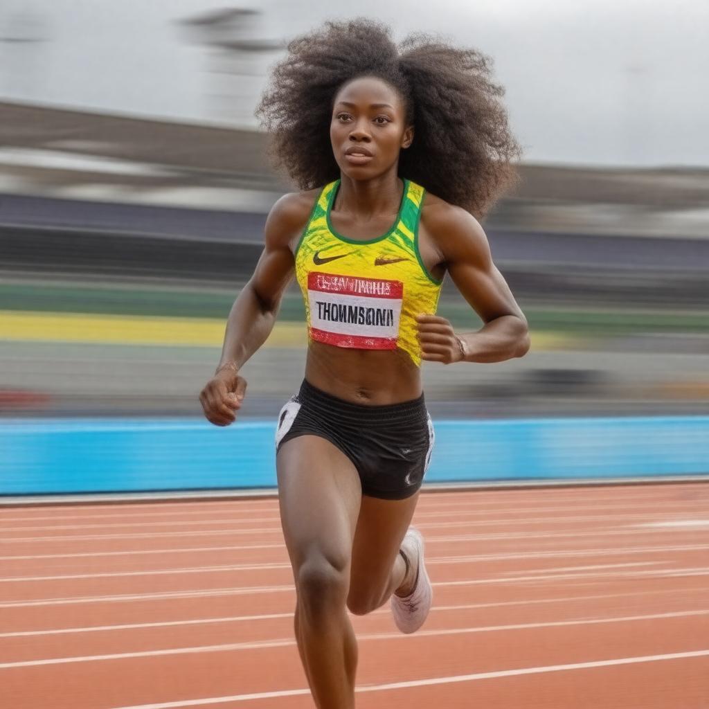 AI-created image of Elaine Thompson