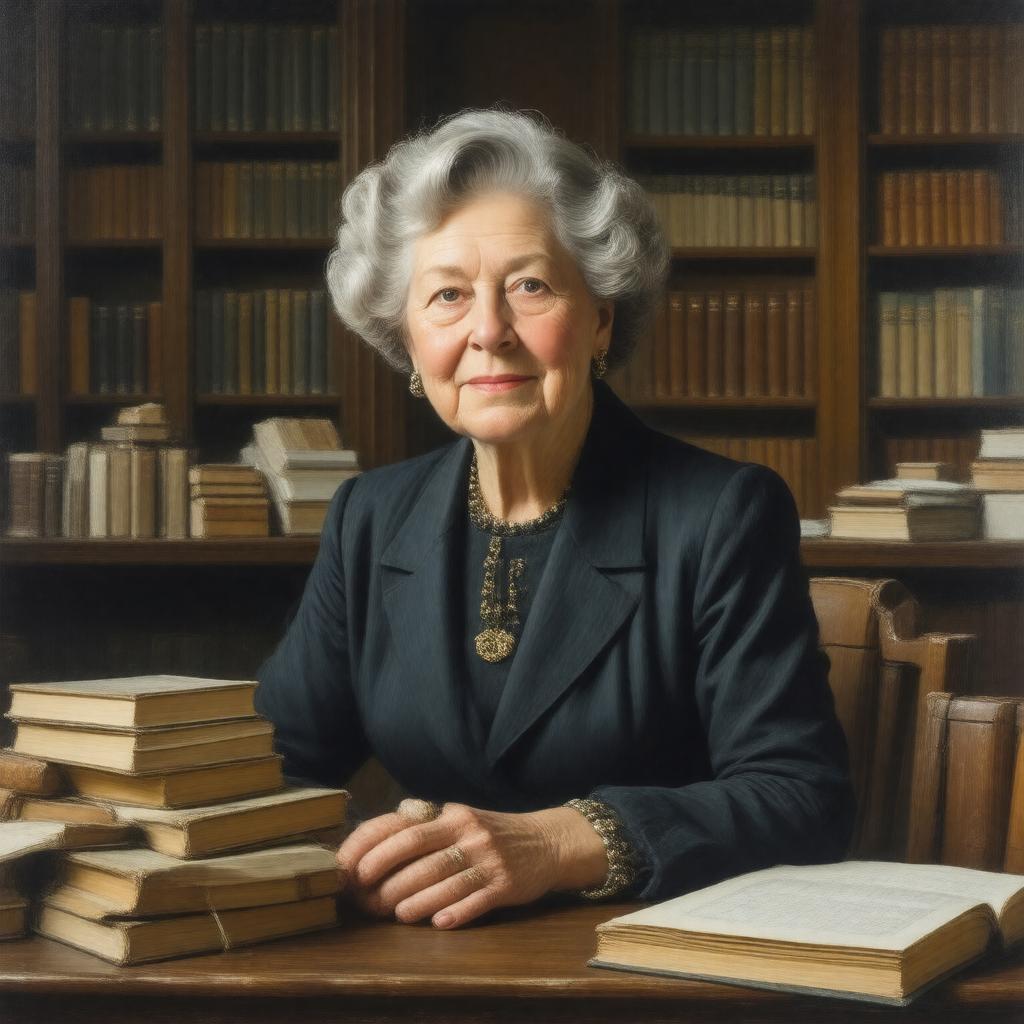Click to view larger image AI-created image of Eleanor Roosevelt Seagraves