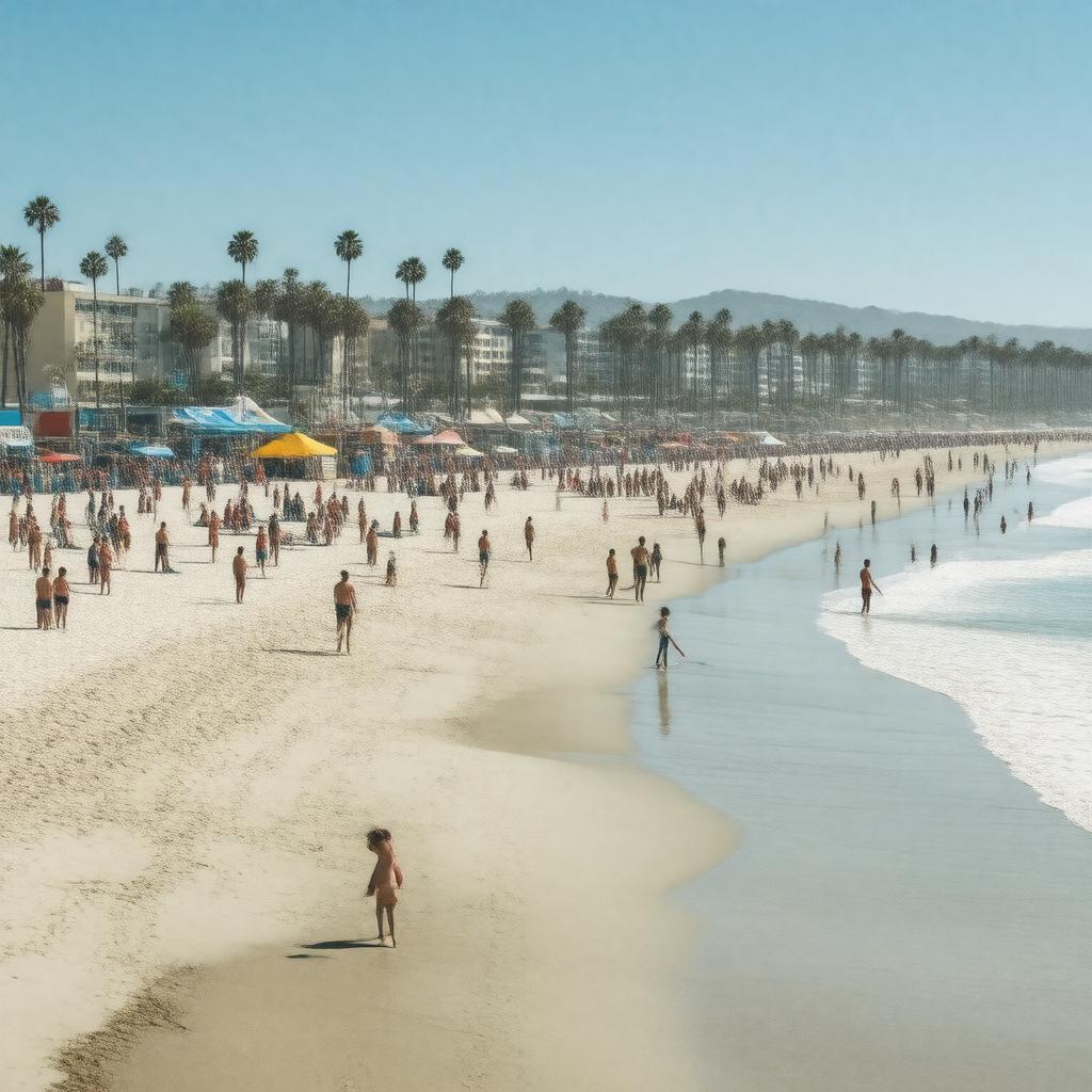 AI-created image of Electric Avenue Beach