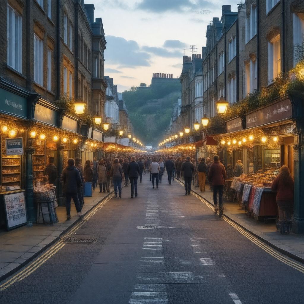 AI-created image of Electric Avenue, Brixton, London