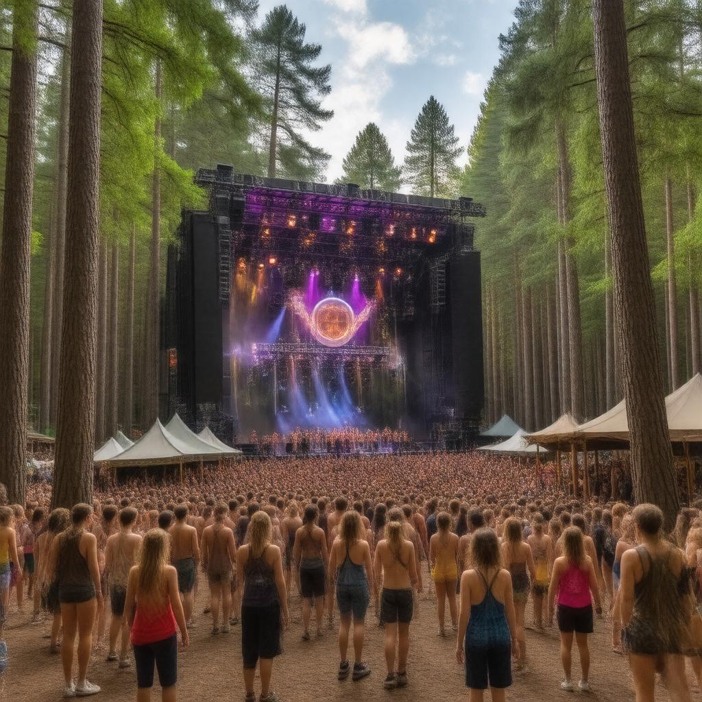 AI-created image of Electric Forest Festival