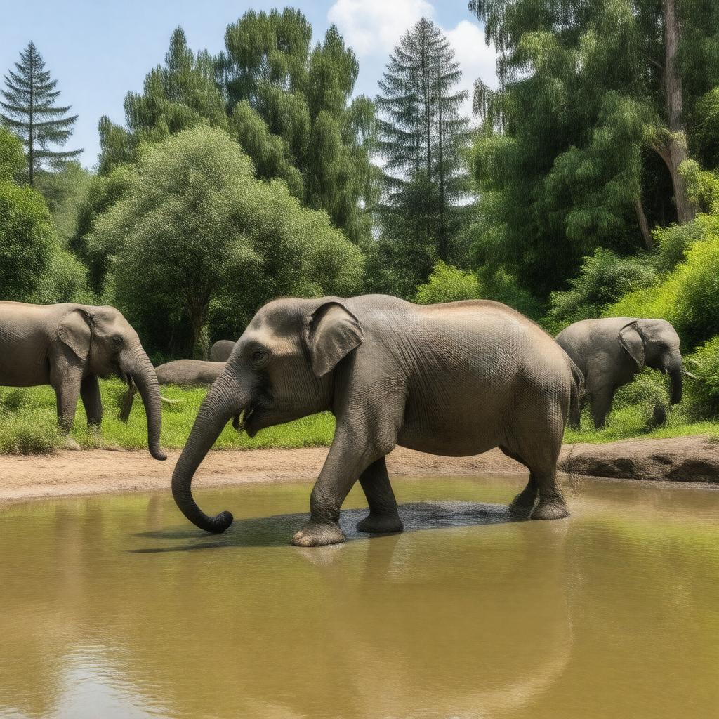 Click to view larger image AI-created image of Elephant Lands