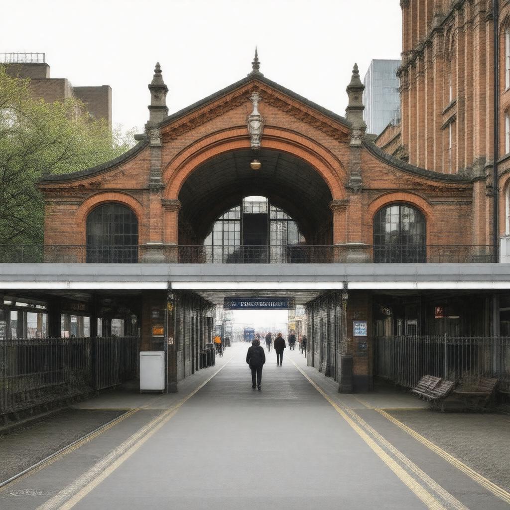 AI-created image of Elephant & Castle Station