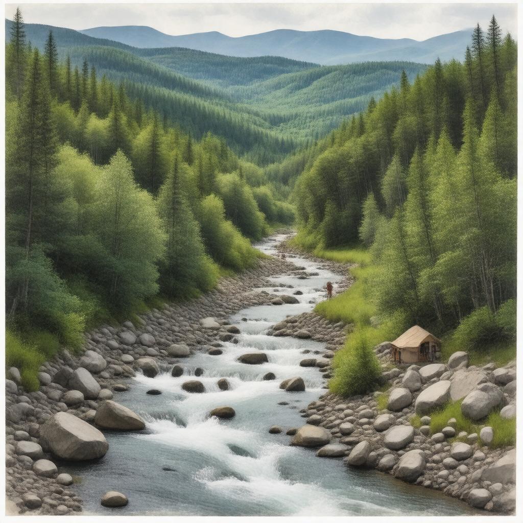 AI-created image of Eleven Point Ranger District