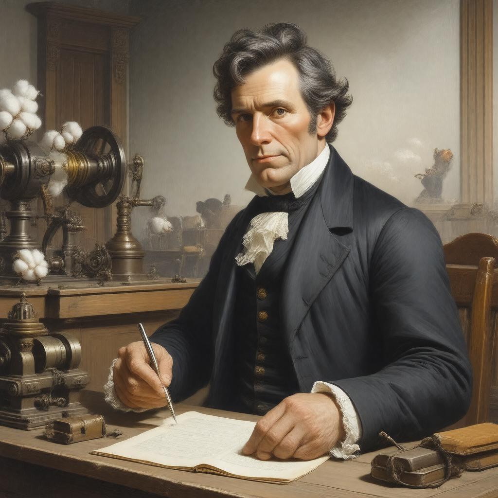 AI-created image of Eli Whitney