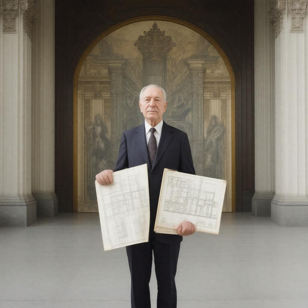 AI-created image of Eliel Saarinen