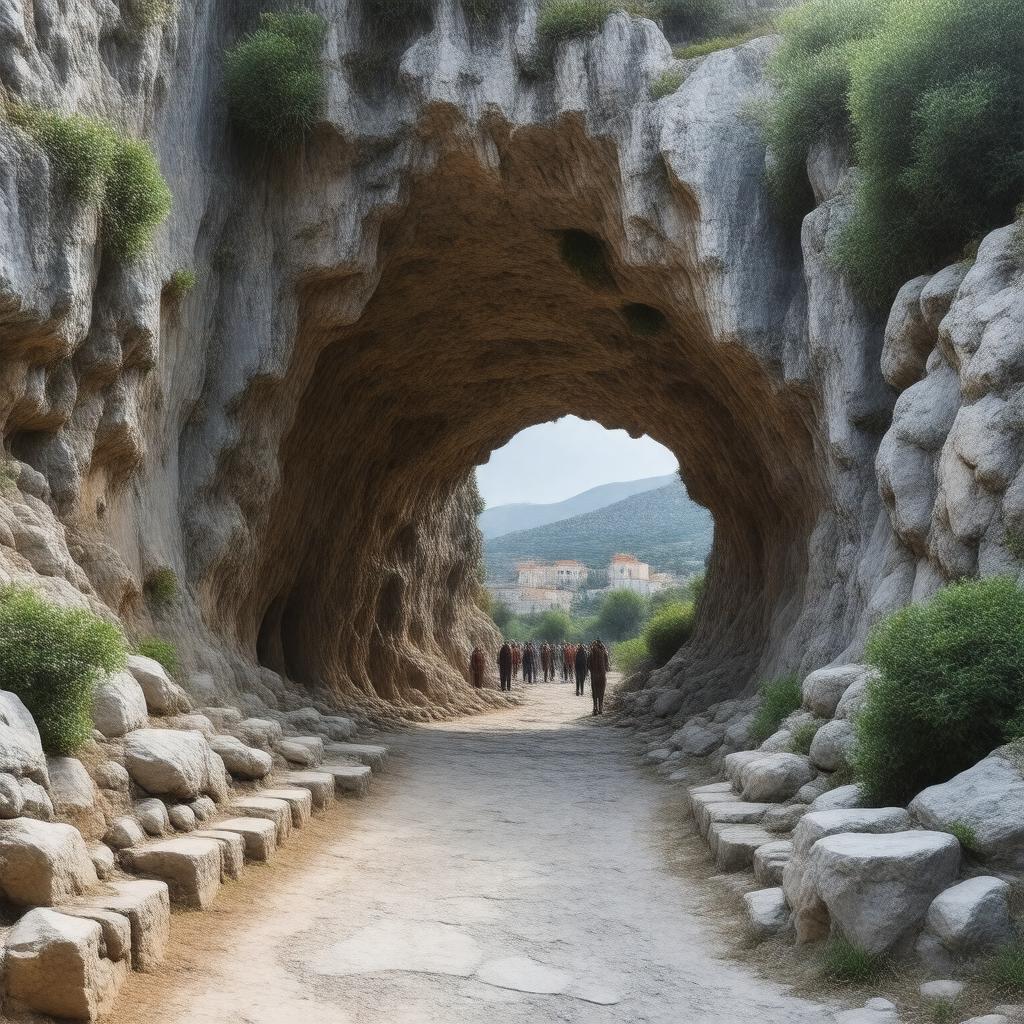 AI-created image of Elijah's Cave