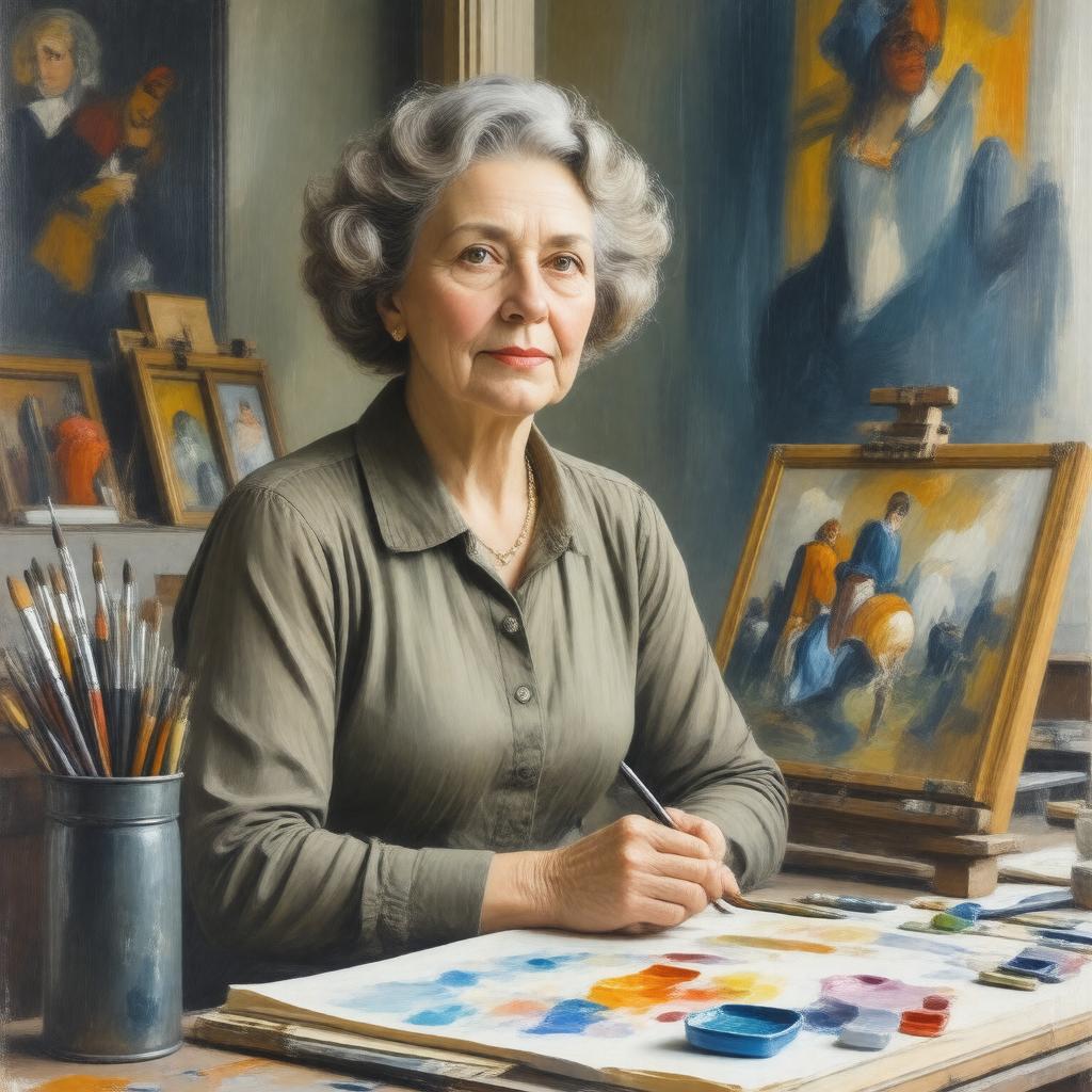 AI-created image of Elinor Miriam White