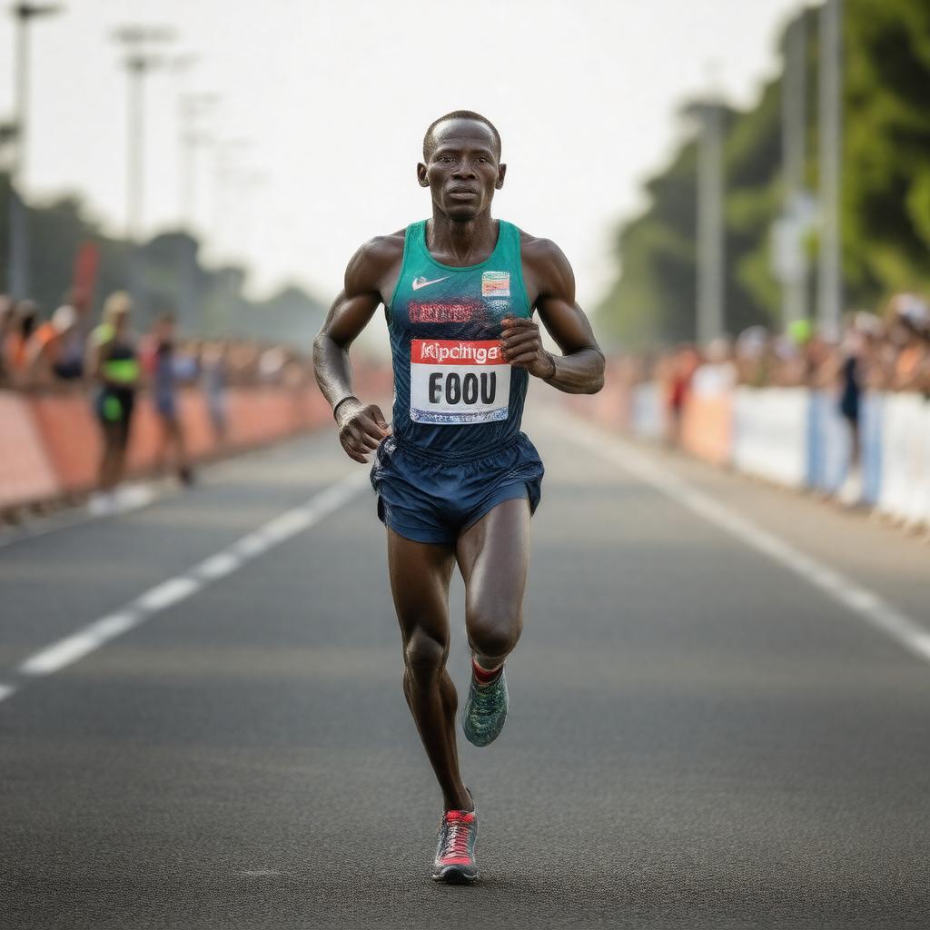 AI-created image of Eliud Kipchoge