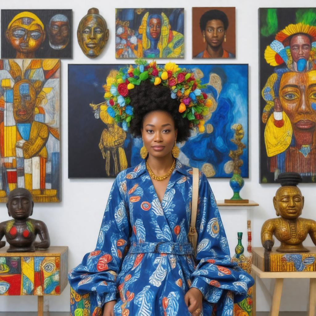 AI-created image of Eliza Shonibare