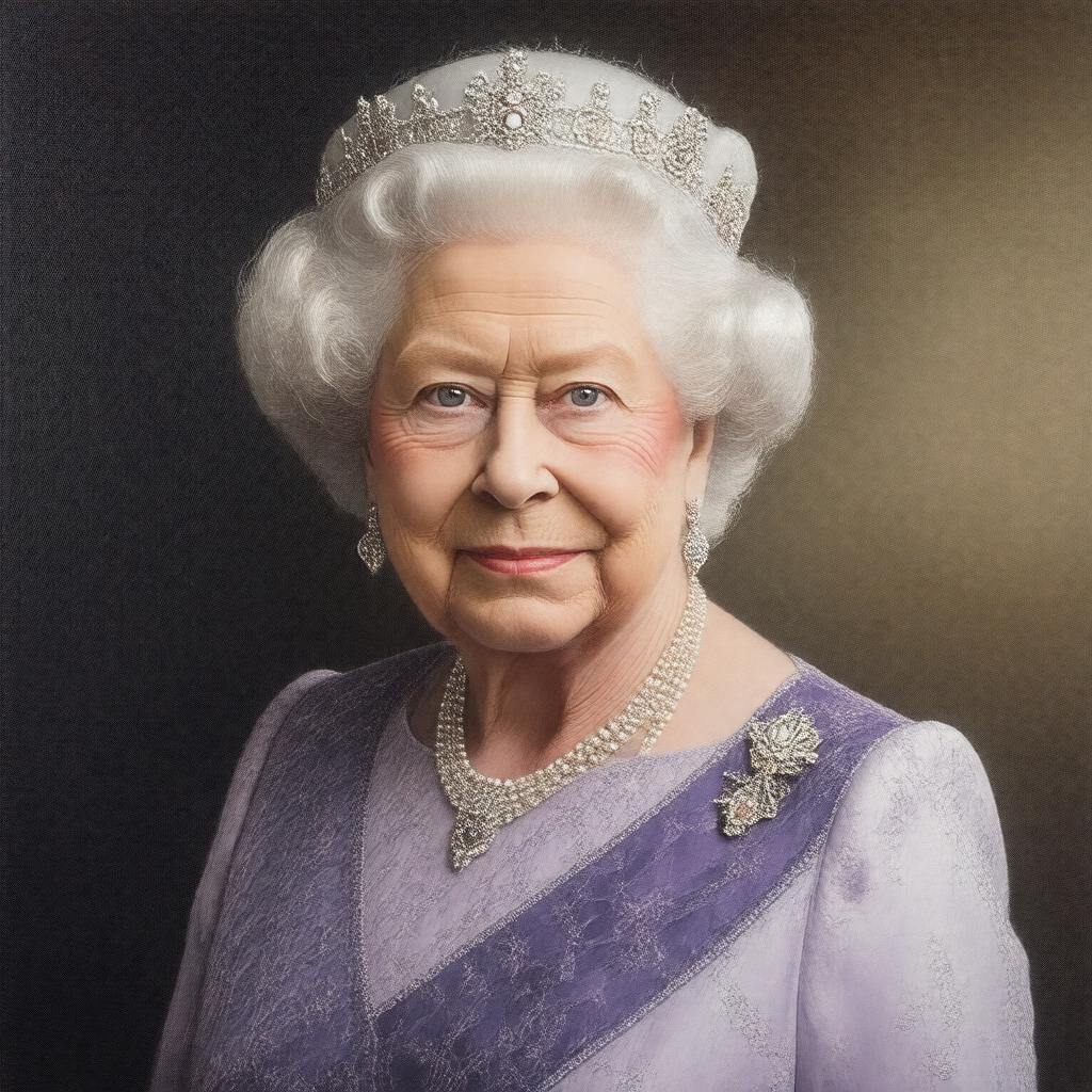 AI-created image of Elizabeth Angela Marguerite Bowes-Lyon