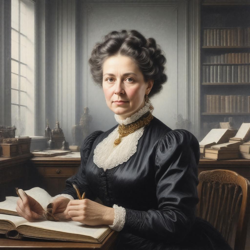 Click to view larger image AI-created image of Elizabeth Anne Dodgson