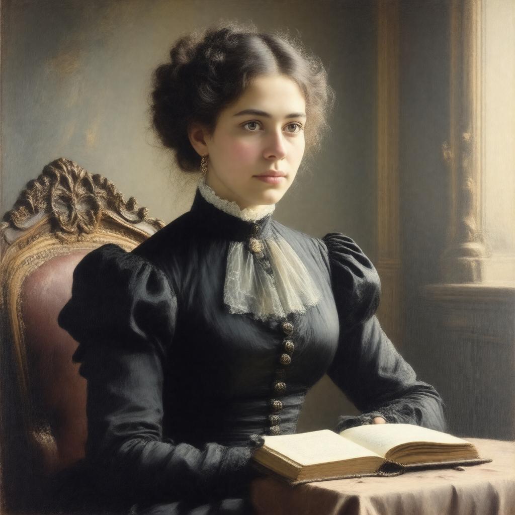 AI-created image of Elizabeth Barrett Moulton-Barrett
