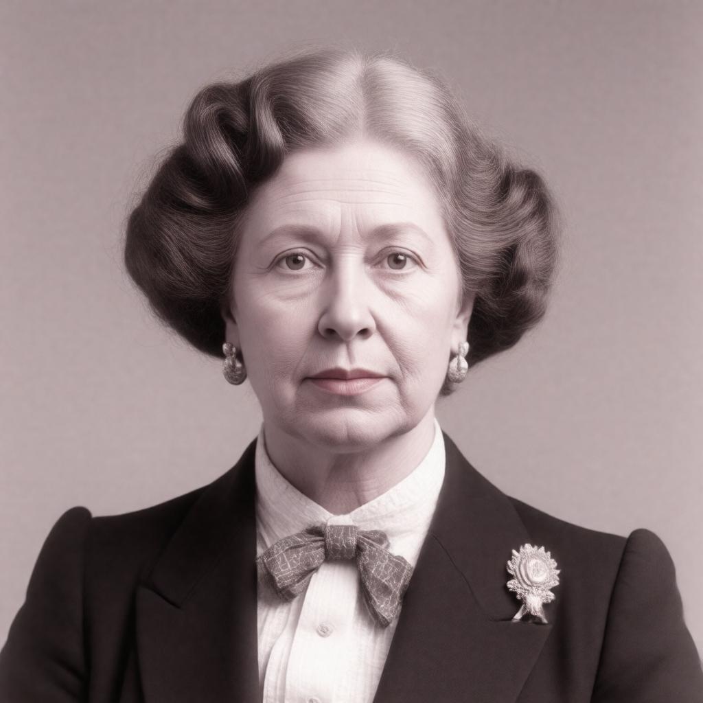 Click to view larger image AI-created image of Elizabeth Bottomley