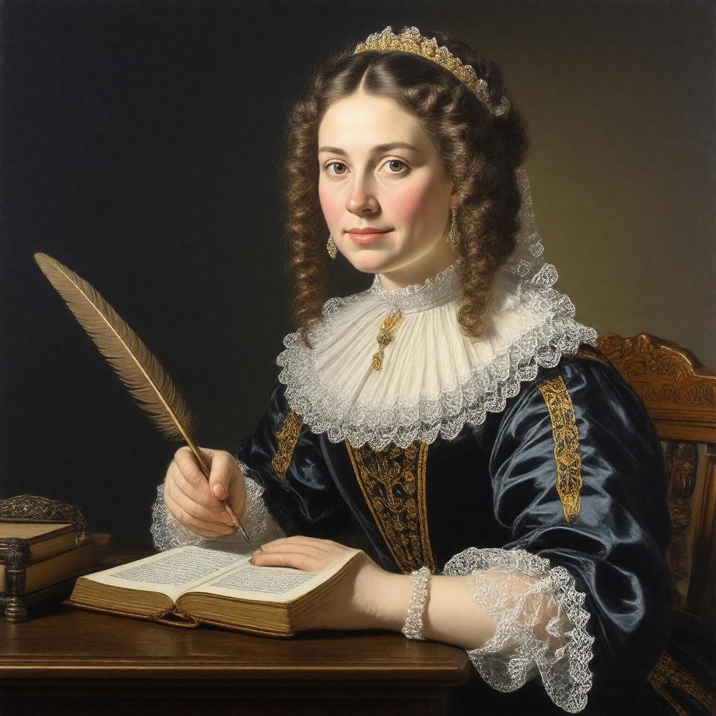 AI-created image of Elizabeth Clayton