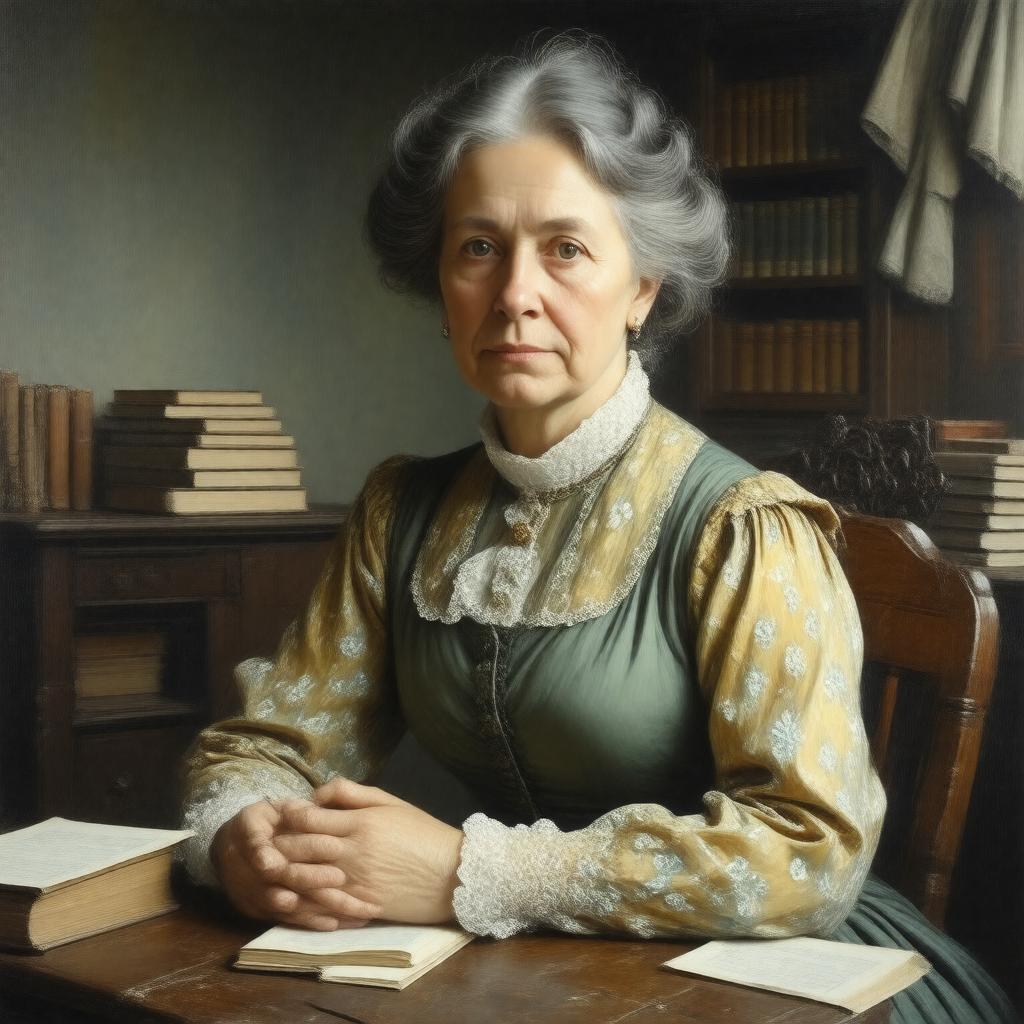 Click to view larger image AI-created image of Elizabeth Cleghorn Stevenson