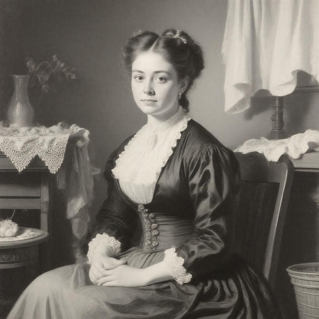 AI-created image of Elizabeth Eleanor Siddall (mother)