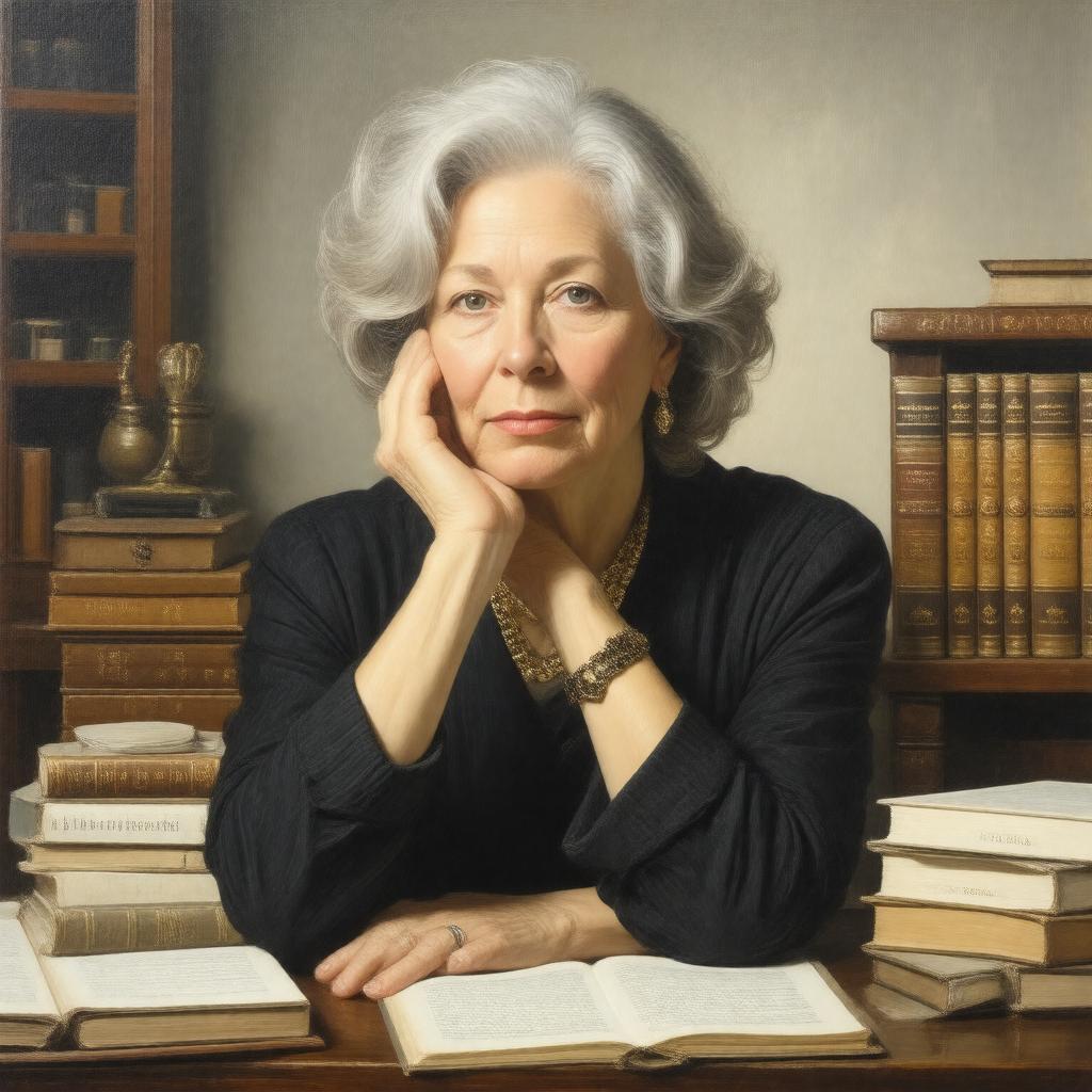 AI-created image of Elizabeth Hardwick