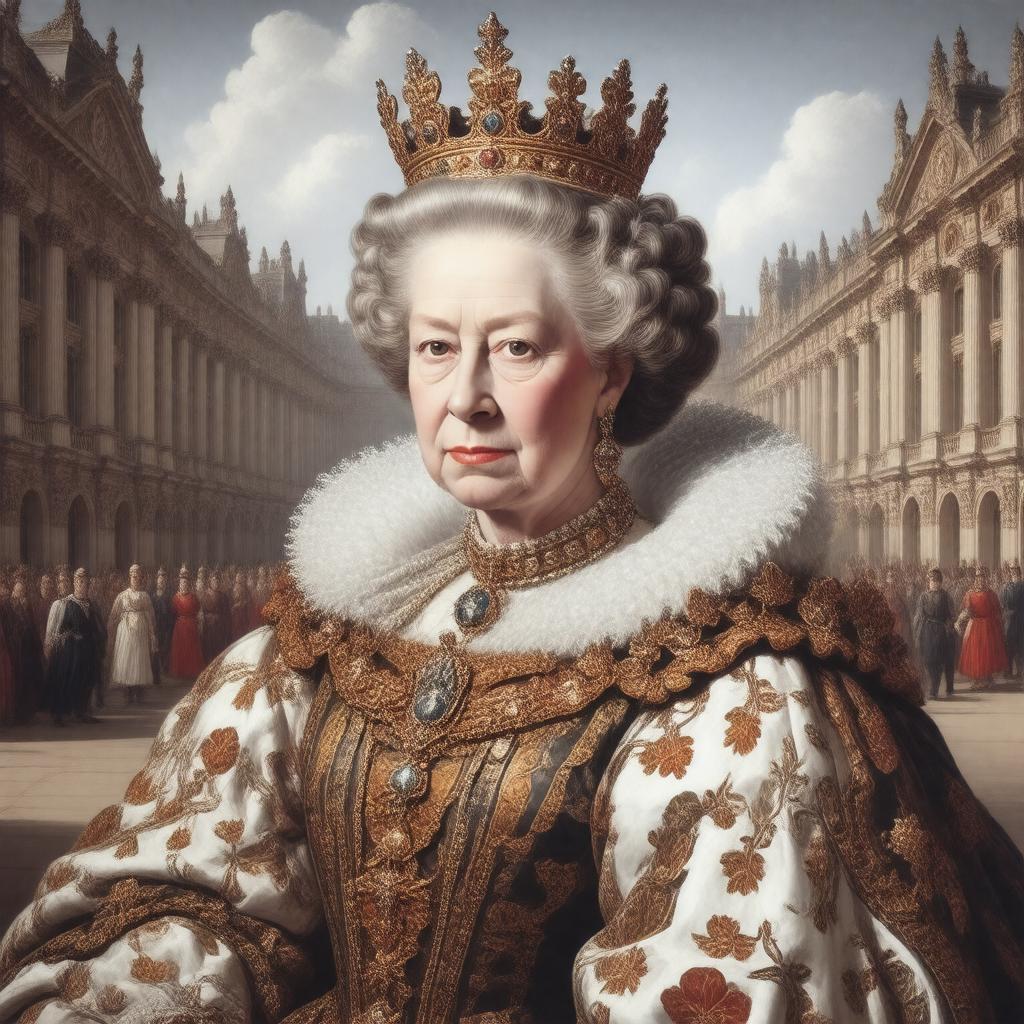 AI-created image of Elizabeth I (as Queen)