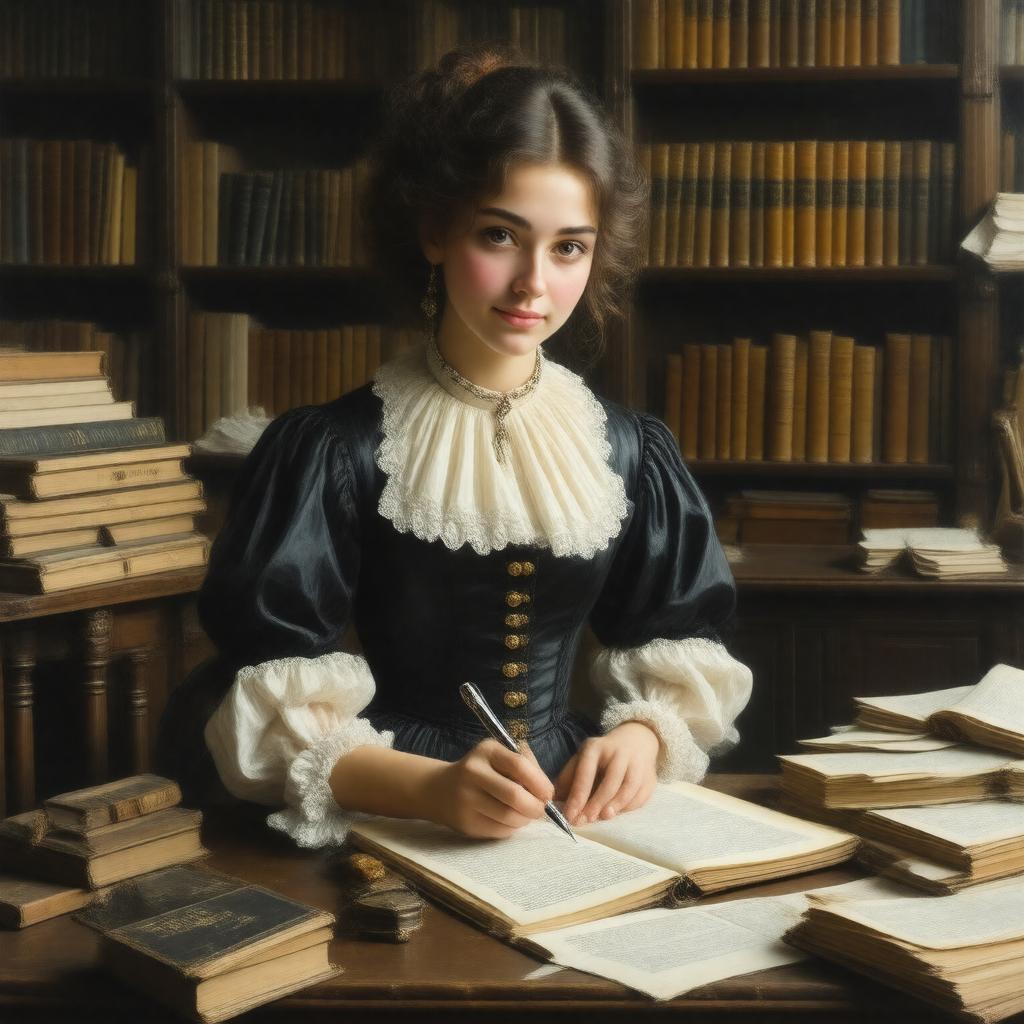 Click to view larger image AI-created image of Elizabeth Nutt