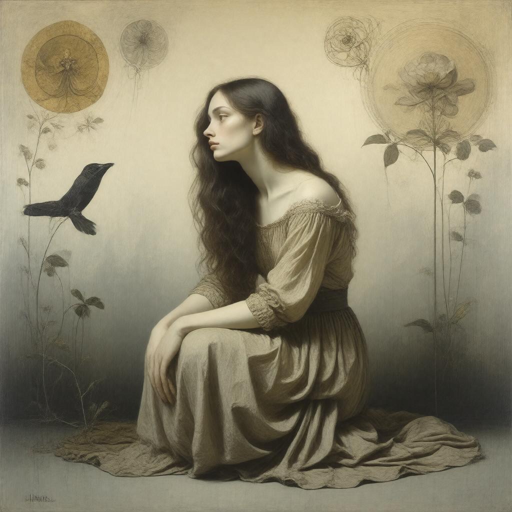 AI-created image of Elizabeth Siddal