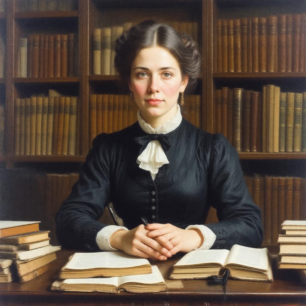 AI-created image of Elizabeth Stoker