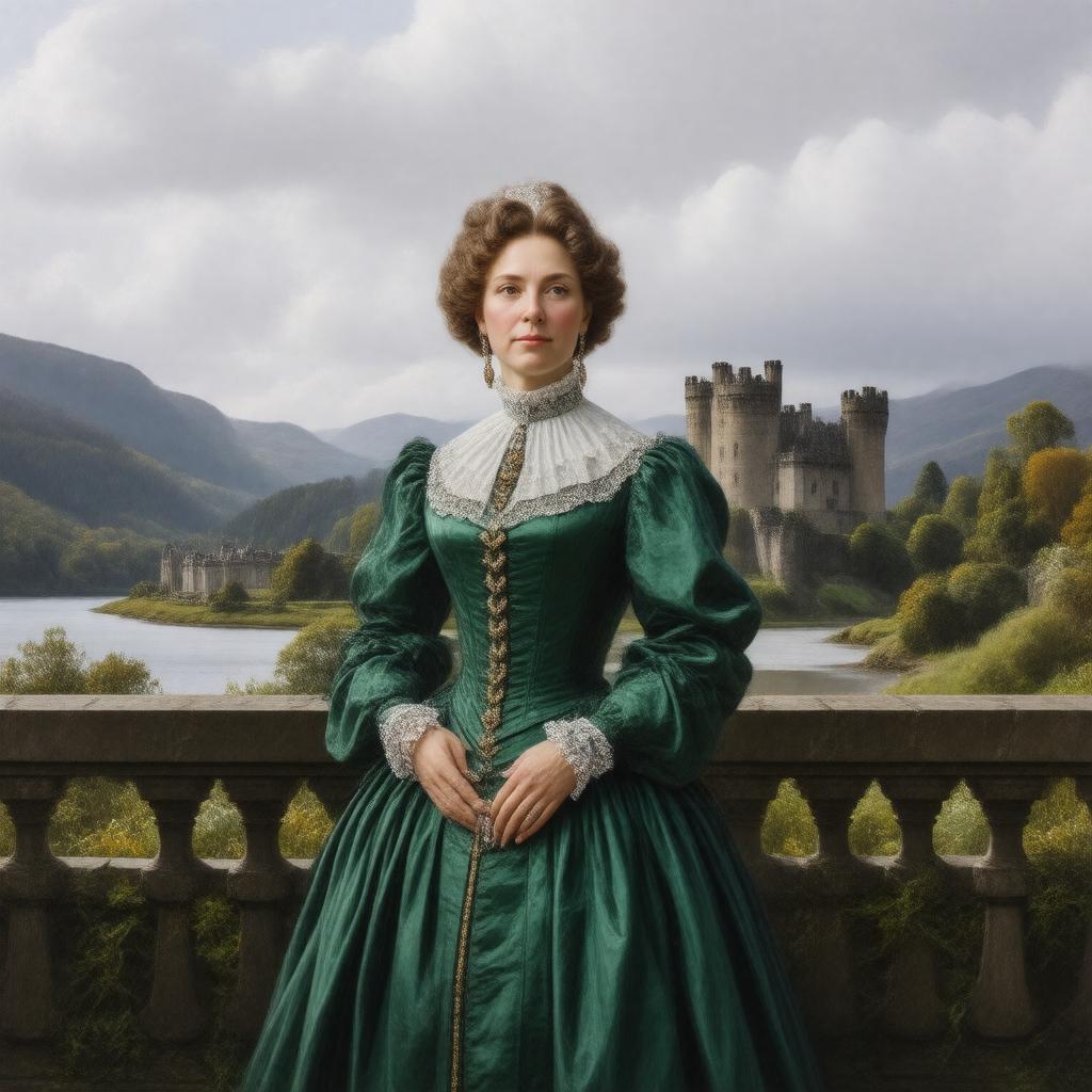 Click to view larger image AI-created image of Elizabeth Sutherland-Leveson-Gower, Duchess of Argyll