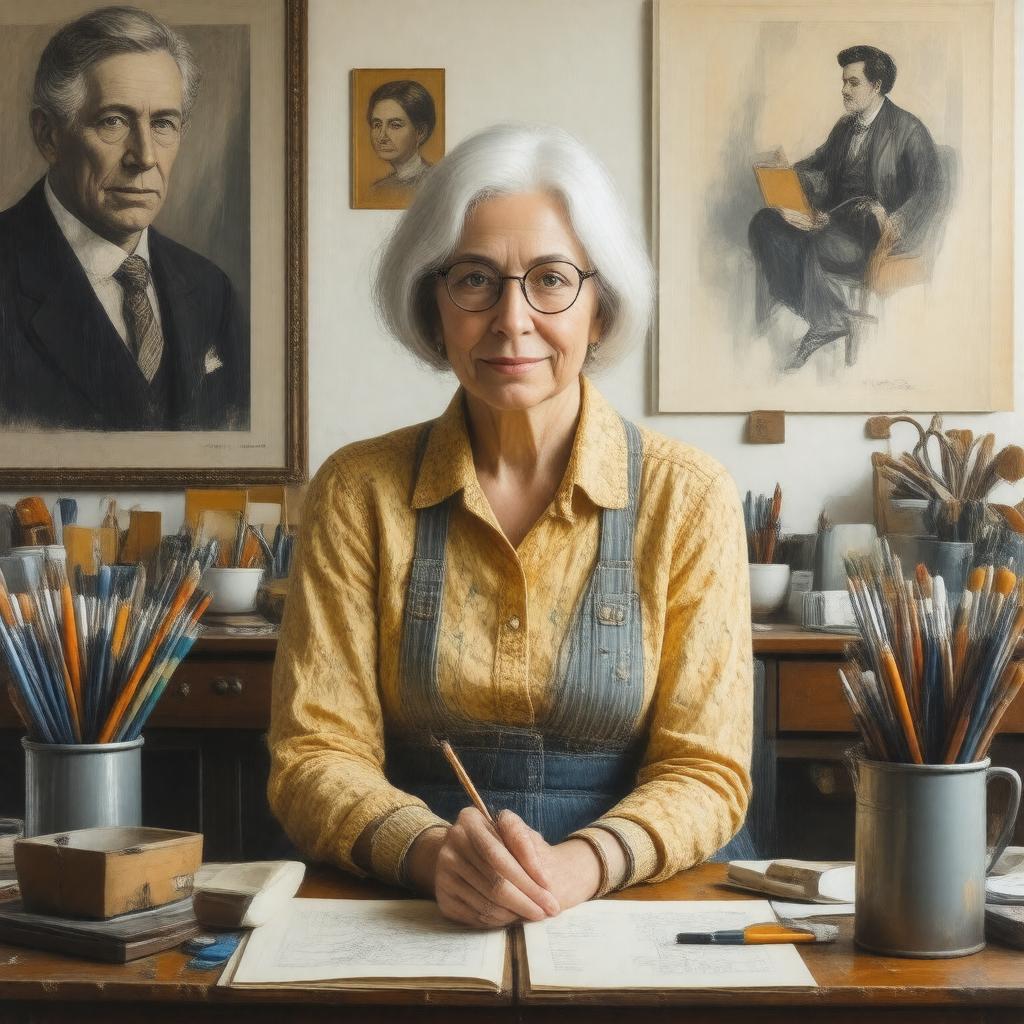 Click to view larger image AI-created image of Elizabeth Updike Cobblah