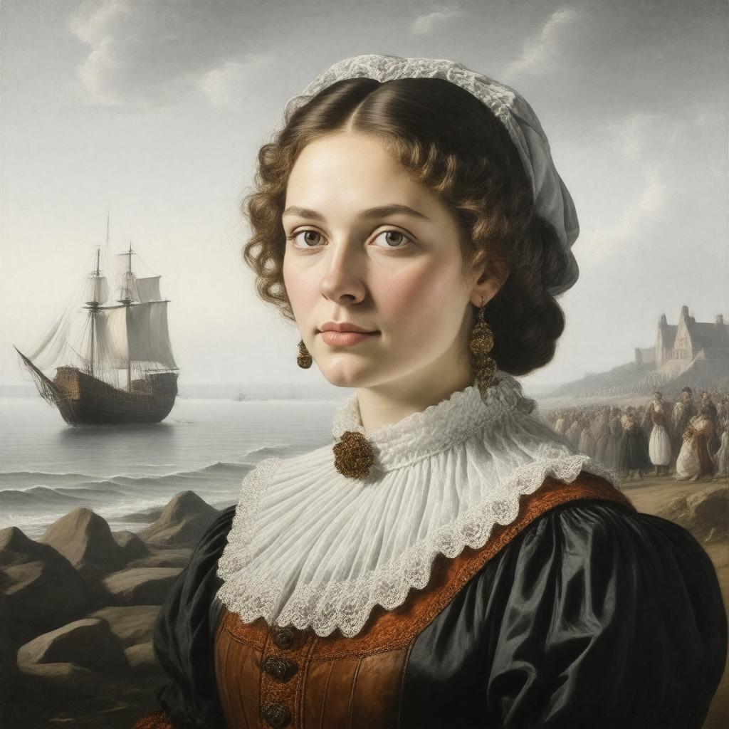 AI-created image of Elizabeth Winslow