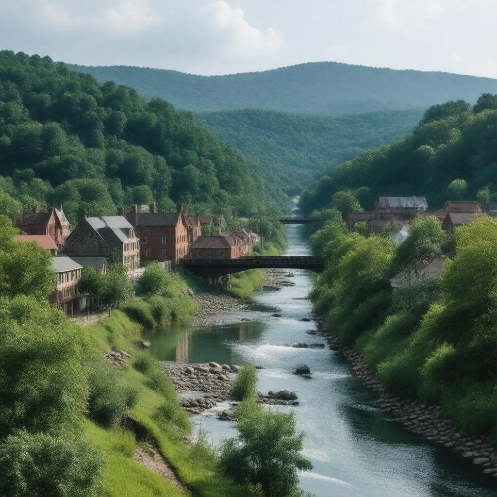 AI-created image of Elizabethton, Tennessee, United States